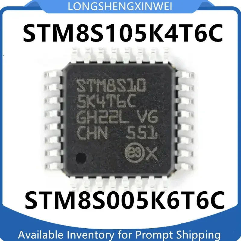 1PCS Original  STM8S005K6T6C STM8S005 STM8S105K4T6C Single  Chip QFP-32 Patch 8 Bit Microcontroller Spot