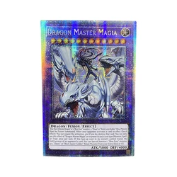 Yu-Gi-Oh! Collection DIY Proxy Cards Dragon Master Knight Dragon Master Magia Blue-Eyes White Dragon Card Toys Japanese Gifts