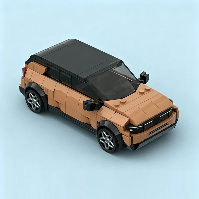 City Car Model MOC Building Bricks Compact Sport Utility Vehicle Modular Technology Gifts Holiday Assemble Children Toys Suit