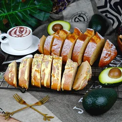 Simulation of Artificial Food, Fake Bread Toast, Slice, PVC Play, Kitchen Toys, Shop Window Display, Photography Props Model,