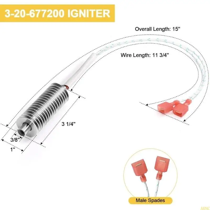 A0NC 설치가 쉬운 점화기 교체 LGNETER LGNETER HOT ROD 펠렛 난방 튜브