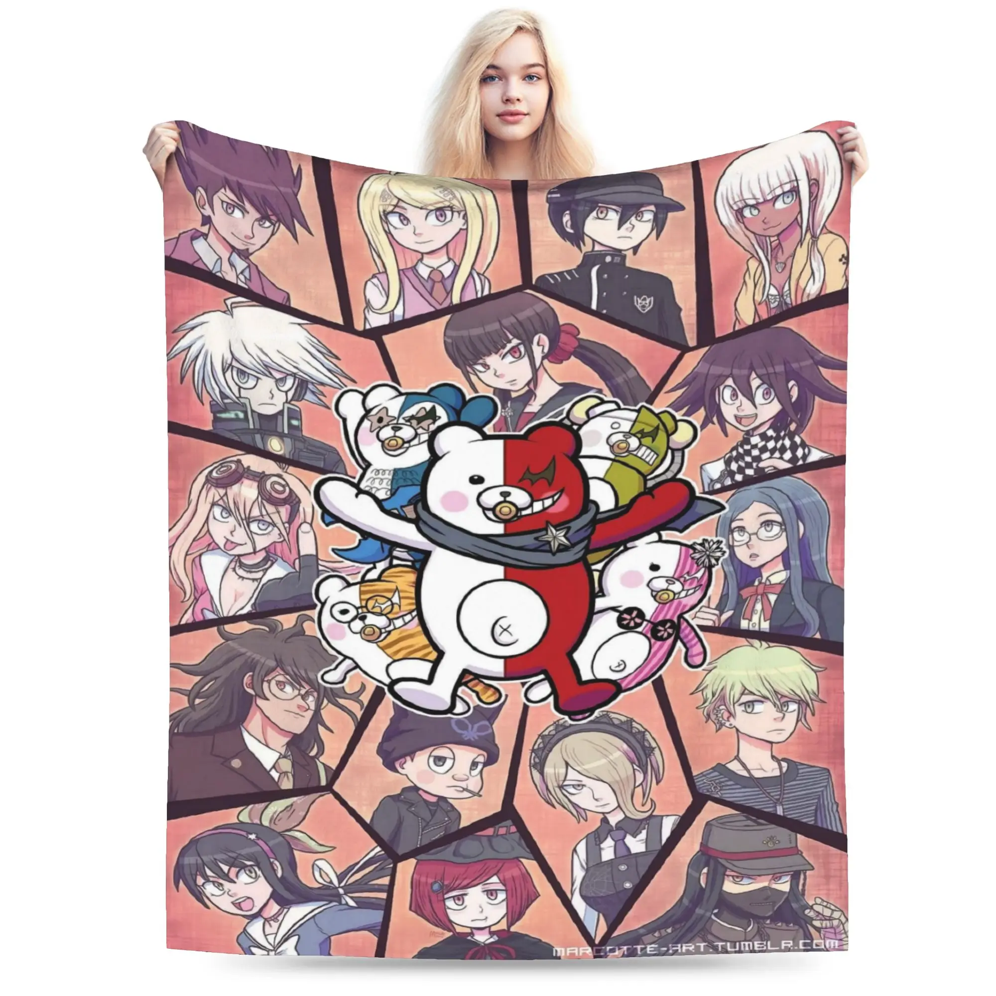 Danganronpa Blankets Quality Soft Warm Nagito Komaeda The Ultimate Throw Blanket Winter Child Living Room Fashion Bedspread