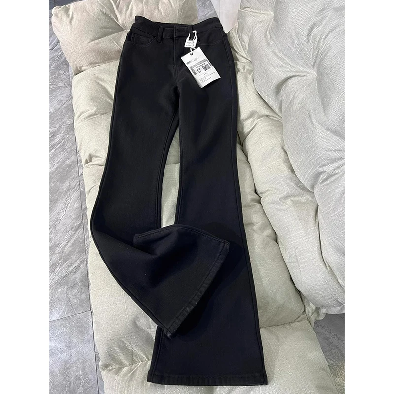 

Мужские джинсы High Waist Lift Brief Bla в американском стиле High Street, эластичные, слегка расклешенные, прямого кроя, из смесового хлопка и полиэстера.