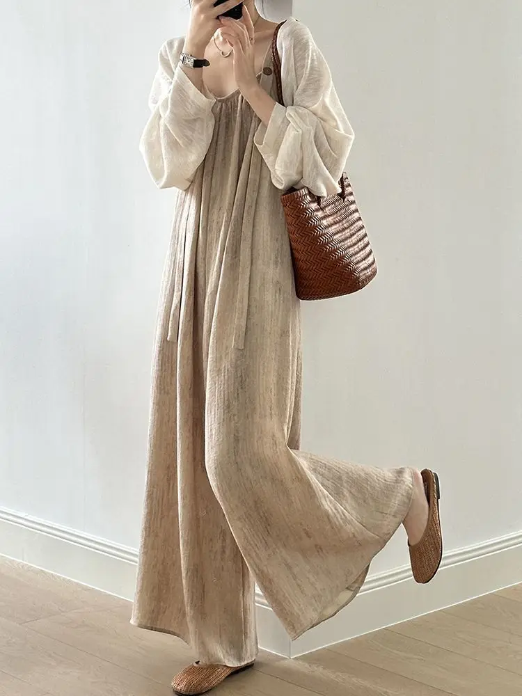 디자이너 일본 작업복 점프 슈트와 바지 스커트 여성 우아한 점프 슈트 Palazzo 여성 Palazos Summer Monkeys Long