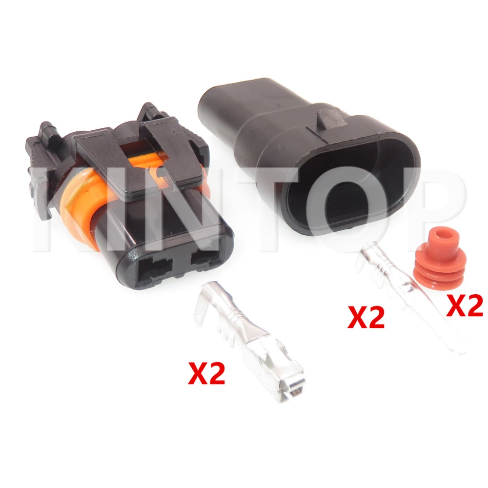 1 Set 2 Pins Car Hernias Headlight Plug 12059183 12059181 AC Assembly Auto HID Controller Cable Harness Socket For 9006 Ballast