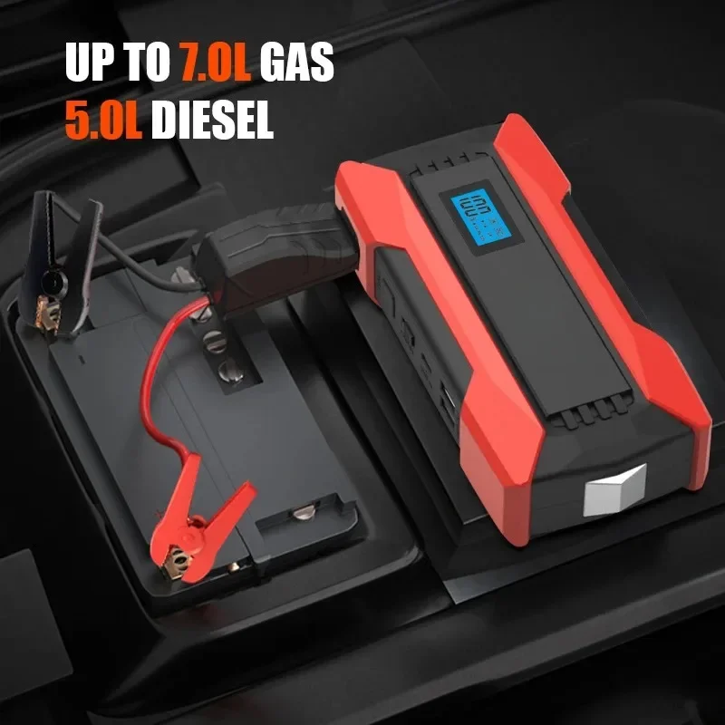 12 Volt Portable Multi-function 4 in 1 Power Bank 1200A High-capacity Car Jamper Battery Jump Starters