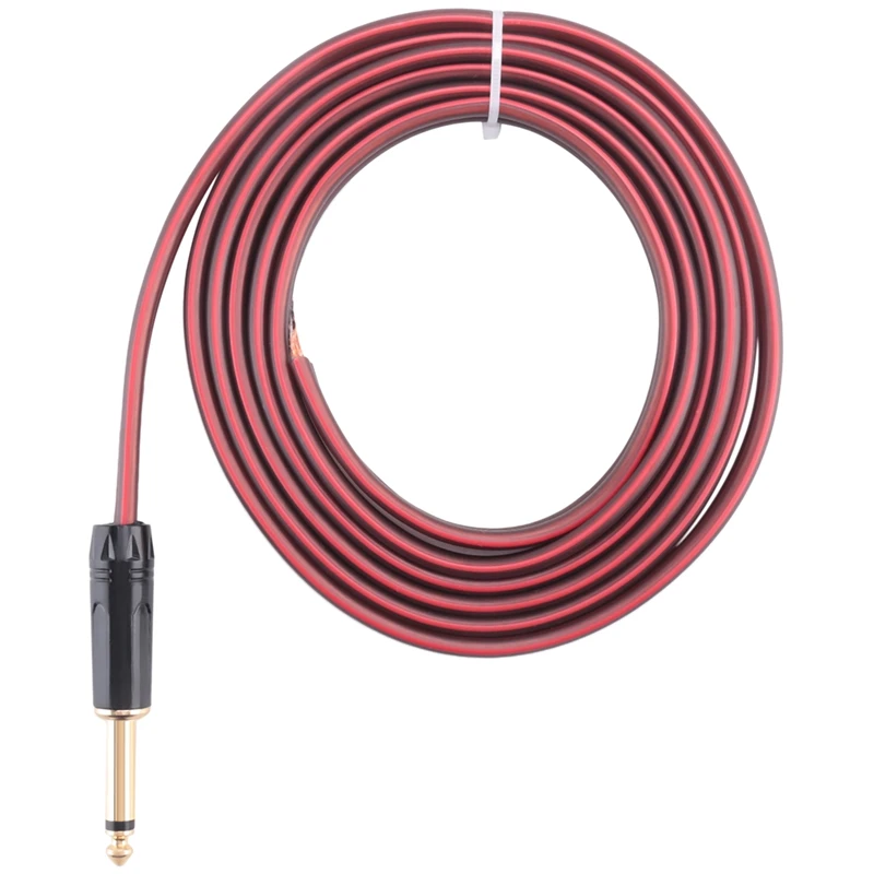 Best 1/4 TS to Speaker Bare Wire,Audio Cable to 6.35mm Male Mono Adapter Replacement Open End Gold-Plated OFC HiFi TS Speaker