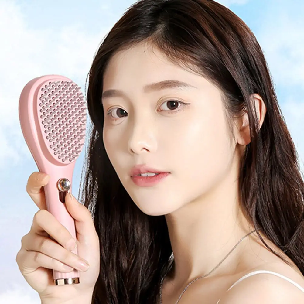 Self-Cleaning Hair Brush Anti-Static Massage Comb Retractable Rotating Combs Scalp Massager Detangling Hair Brushes Styling Tool