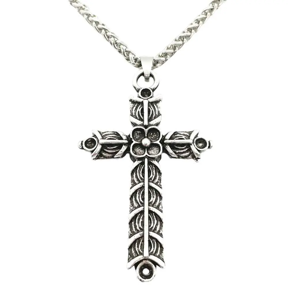 Nostalgia Norse Viking Athelstan\'s Cross Pendant Ragnar Amulet Talisman Necklace Men Women Jewellery