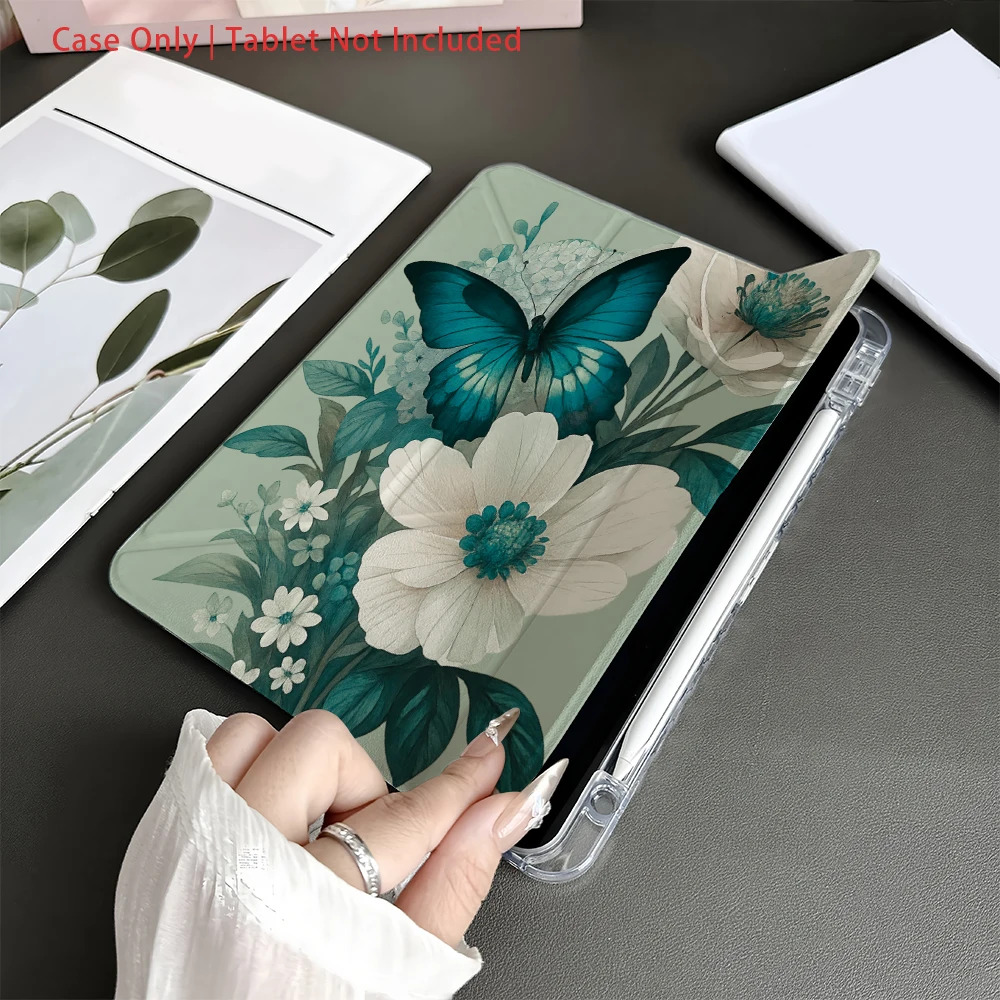 حافظة لجهاز سامسونج، حافظة كمبيوتر لوحي قابلة للطي متوافقة مع سامسونج لجهاز جالاكسي تاب S7/S8/S9