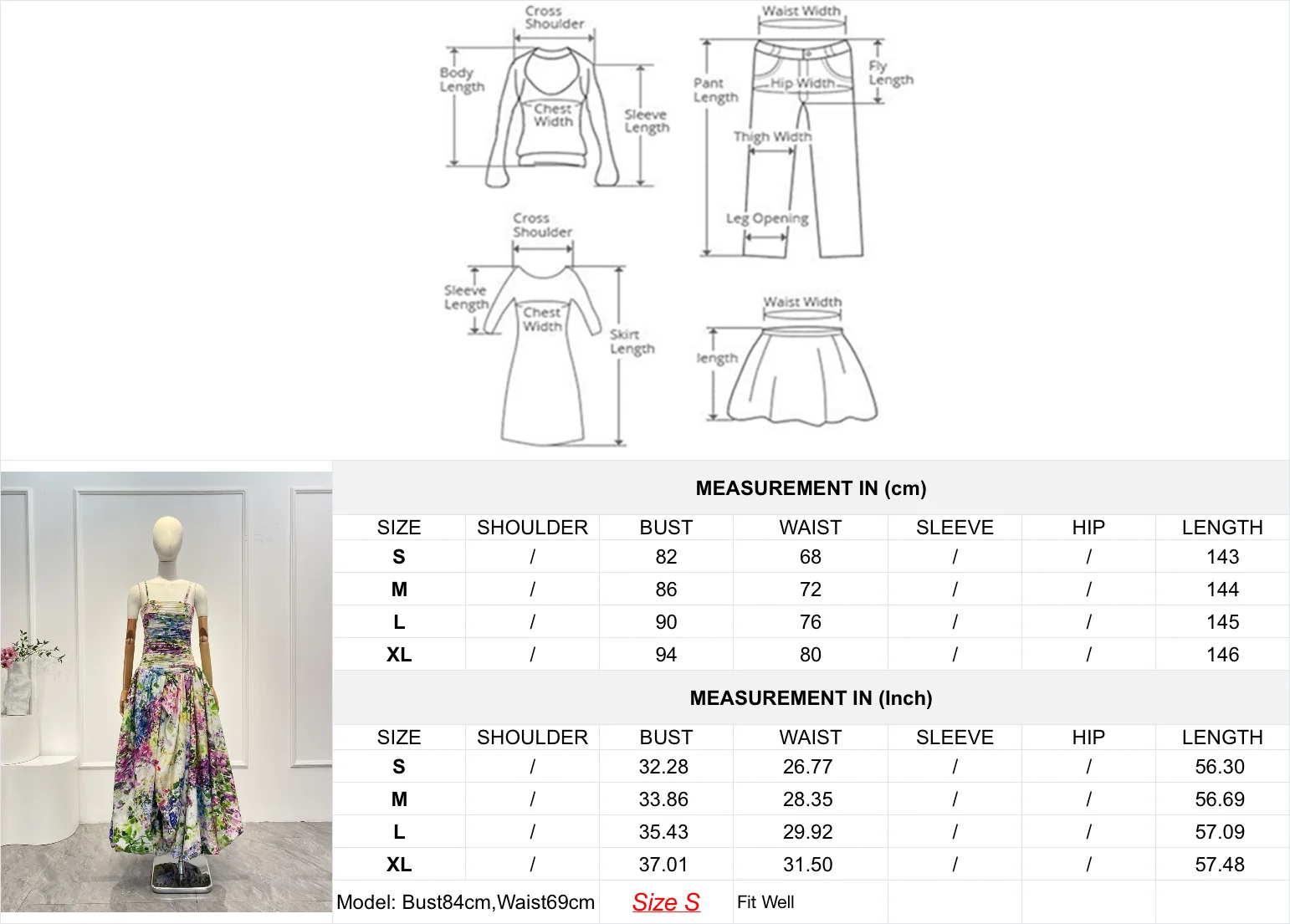 グリーンの花柄プリーツフラワーバッドスリーブレスチューブミディドレス2025新作