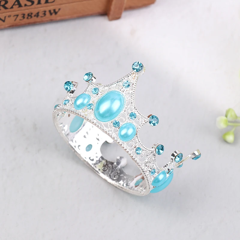 Tiny Metallic Crown Accessories for Cotton Dolls; Retro Headpiece Miniature Toys for Baby Doll Dress-Up.