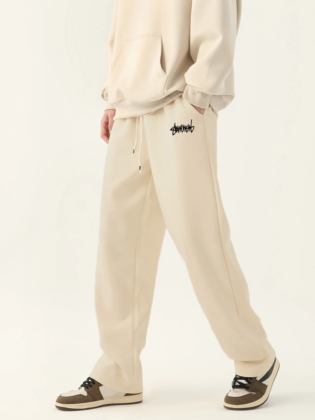 Men's Jogging Pants Baggy Pants Neutral Breathable Baggy Outdoor Pants Fashion Design Jogging Pants 2024 New Sweatpants
