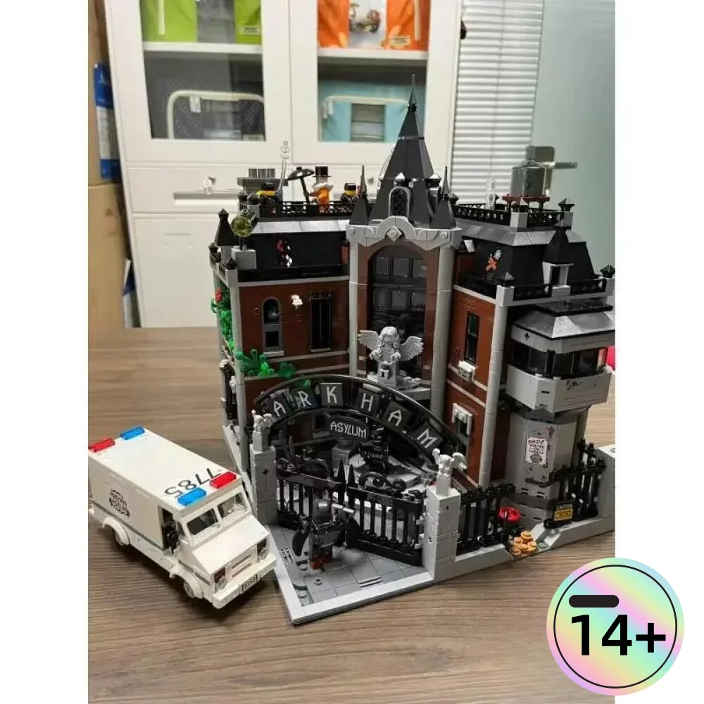

2026 Hot 76300 Arkham Asylum building model, suitable as a birthday gift, collection item or decorative piece