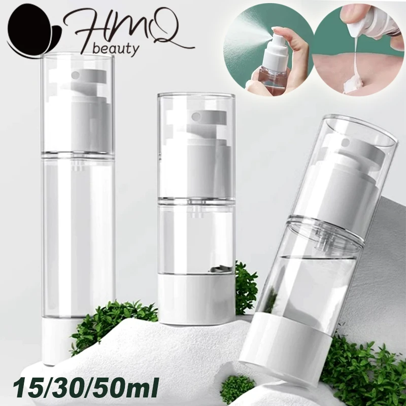 

15/30/50ML Airless Vacuum Refillable Bottles Portablere Empty Lotion / Spray Bottle Travel Bottles Pump Cosmetic Container Tool