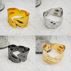 Popular Cross-Border Exaggerated Metal Patterned Iron Cuff Bracelet in European and American Markets