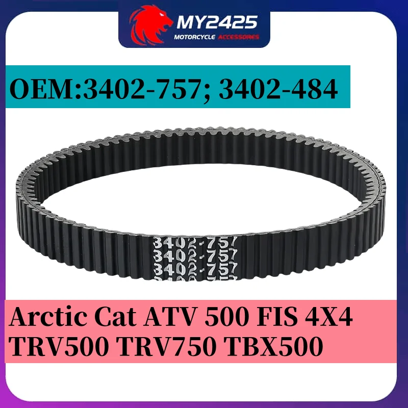 

Motorcycle Parts Transmission Drive Belt For Arctic Cat ATV 500 FIS 4X4 TRV500 TRV750 TBX500 3402-757 3402-484