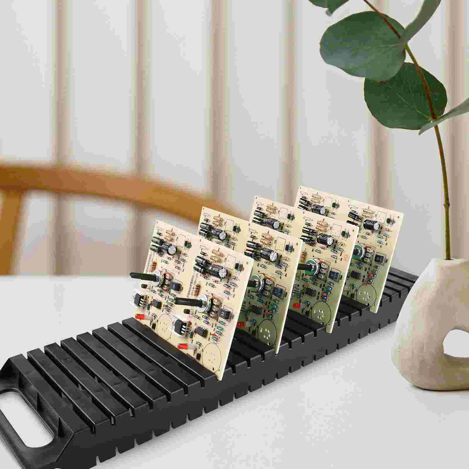 Stackable Anti-static Bar Rack Circuit Board ESD Circulation Shelf Helping Hands Soldering