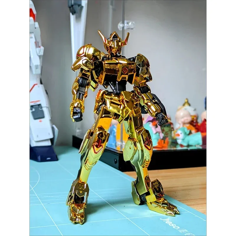 New Gaogao B001 Barbatos Electroplated Version Iron-blooded HG1/144 Toy Mecha Kit Movable Figure Boy Gift Assembly Kit Model