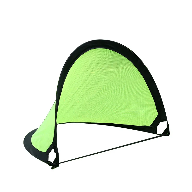 1 PC แบบพกพาพับเป้าหมายฟุตบอลสําหรับเด็กสีเขียวในร่ม/กลางแจ้ง Interactive เกม 120*80 ซม.ทนทานฟุตบอลอุปกรณ์การฝึกอบรม