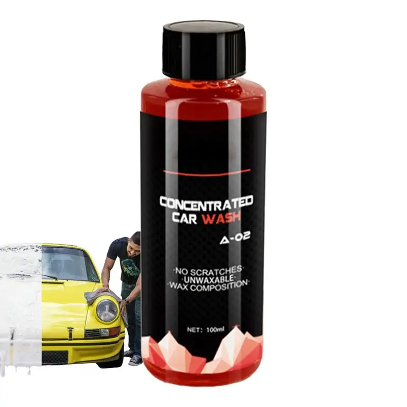 Multifunctional Car Wash Liquid Stain Remover Shampoo 100ml Highly Concentrated Deep Clean & Restores Car Cleaning Supplies