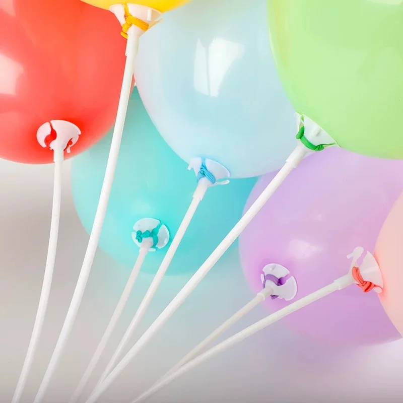 100set/50set A lot/ 40cm/32cm balloon accessories black Balloon Holder Sticks with cups party supplies decoration