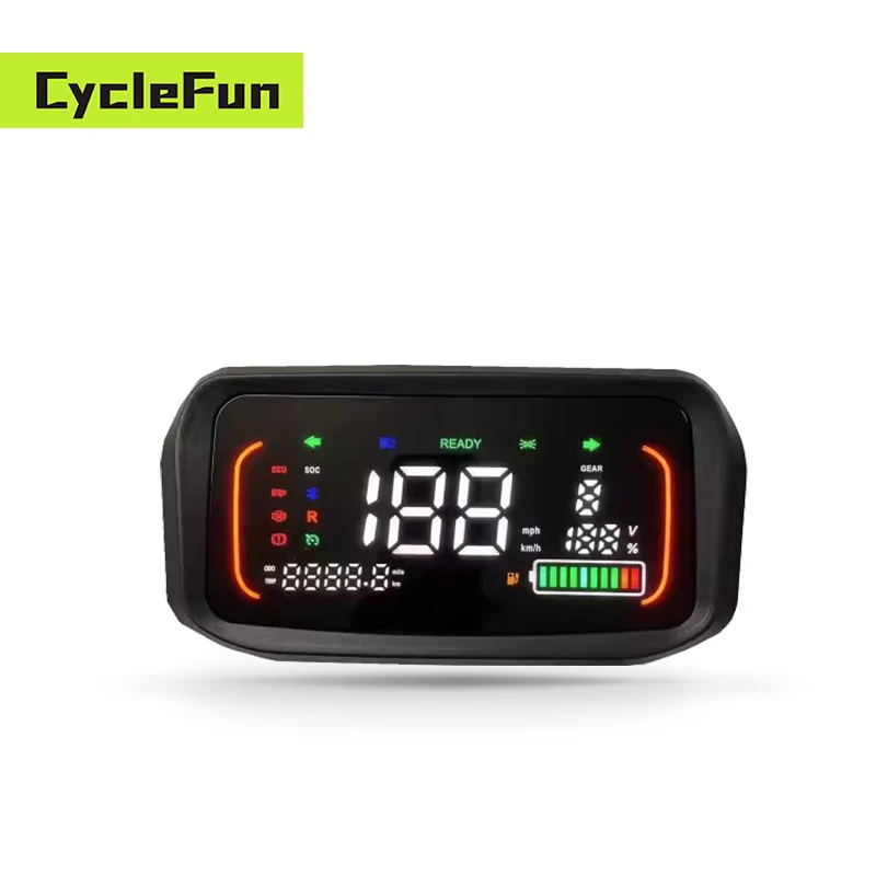 FarDriver ND72360 2.4KW-4KW BLDC 190A/360A وحدة تحكم موجة جيبية مع عرض عداد السرعة N7 للدراجات النارية دراجة كهربائية سكوتر