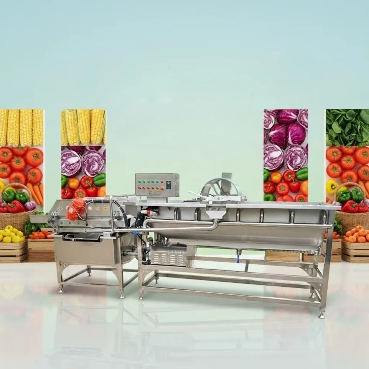 Vegetable Washing Machine Vortex Fruit Cleaning Machine Potato Chips Washer Cleaner Kitchen Food Processing Machine