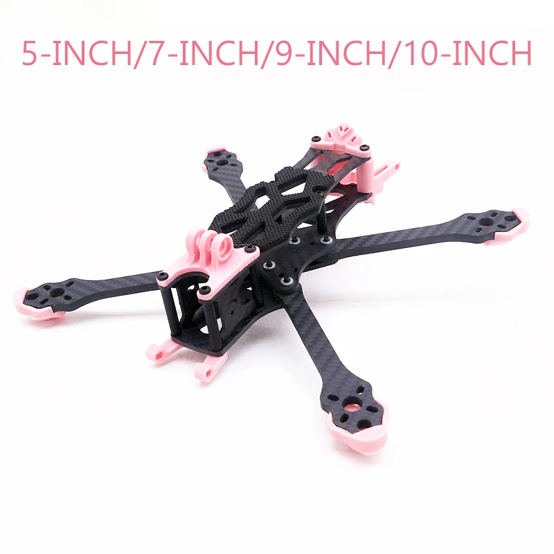 

STEELE 5/7 Inch FPV Drone Frame Kit -220mm/296mm Lightweight X-Style Carbon Fiber Frame,Compatible withr DJI O3 Air Unit & Vista