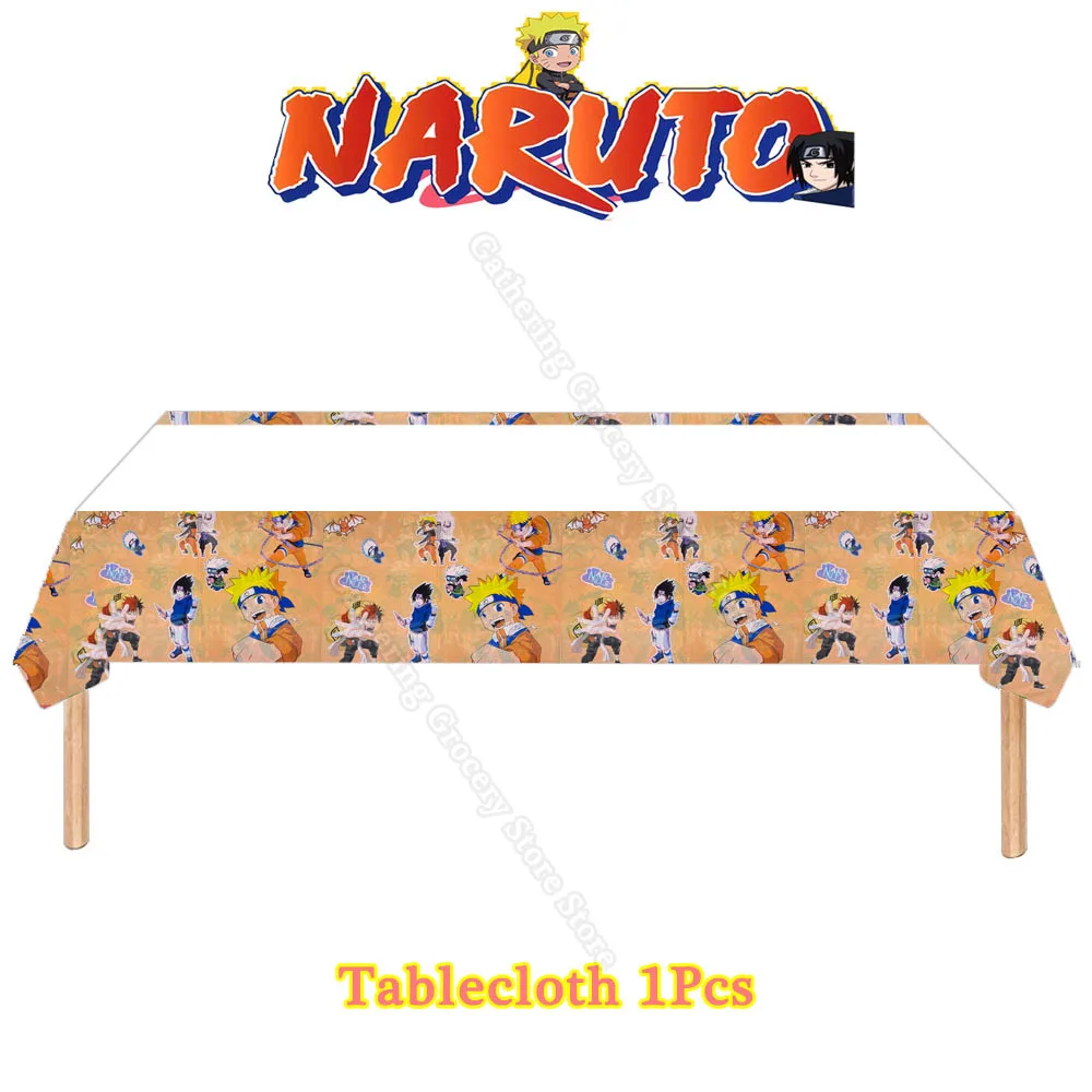 Gioco di Narutoed Forniture per feste Gonfiare elio Globos Decorazione per feste fai-da-te Compleanno per bambini Stoviglie di carta Regali per eventi per le vacanze in famiglia