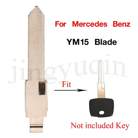 Jingyuqin 벤츠 언컷 원격 자동차 키 블레이드, YM15 키 블레이드, 메르세데스 비토 악트로스 스프린터 V 클래스용, 키 블랭크 교체, 10 개