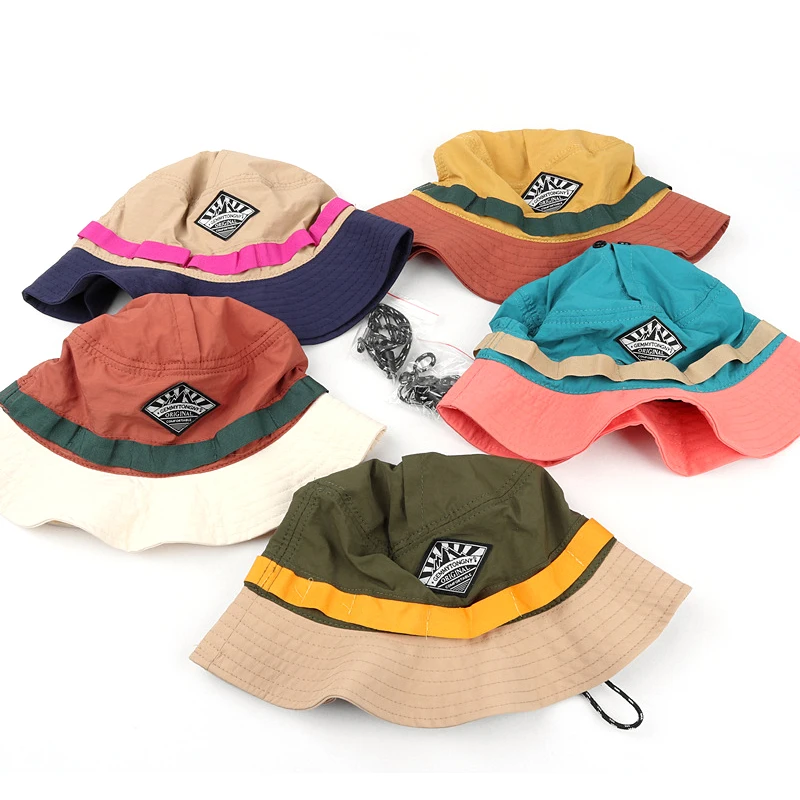 Bocca Japanese Quick-drying Fisherman Hat Portable Panama Bucket Hats Men Women Summer Sun Hanging Bag Mountaineer Outdoor Cap