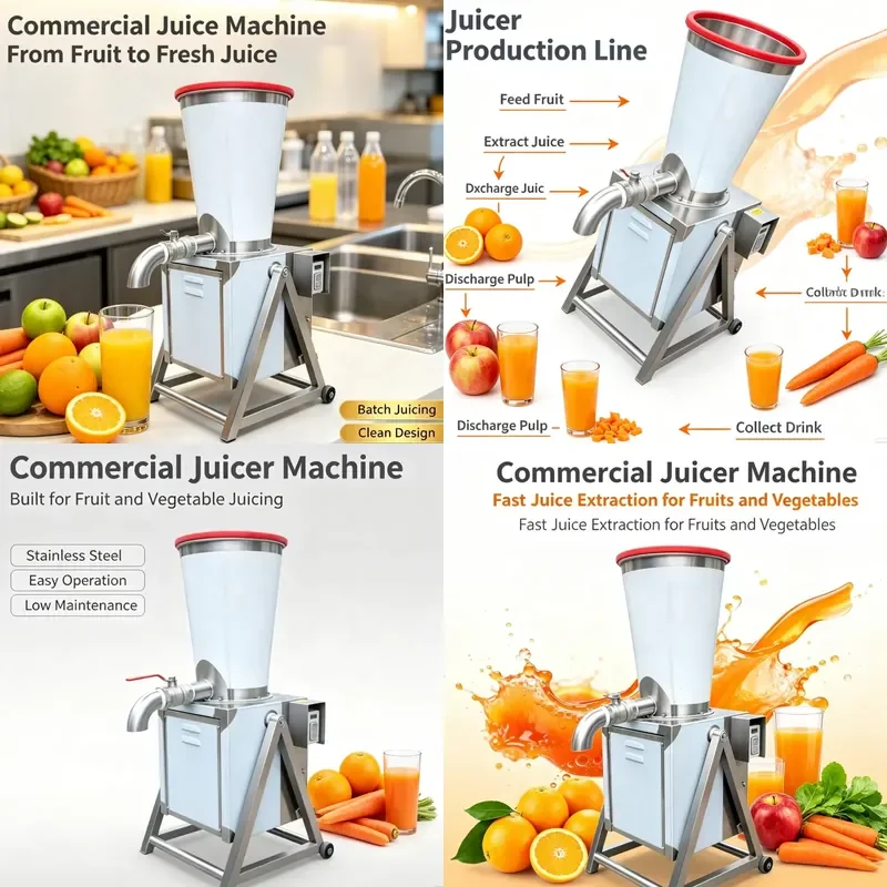for Automatic Sanitary Food Contact Processing Factory Sauce Industrial Heavy Duty Pepper Grinder Juicer