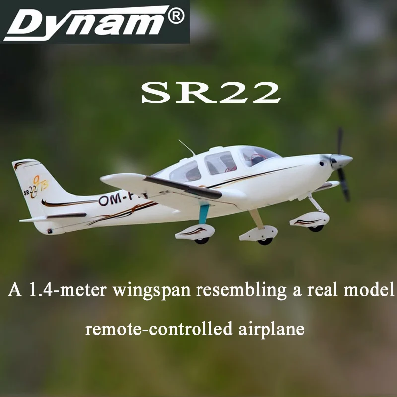 Dynam Sr22 1.4-Meter Wingspan Resembling A Real Model Airplane, Fixed Wing Electric Remote Control Model Airplane Rc Outdoor Toy