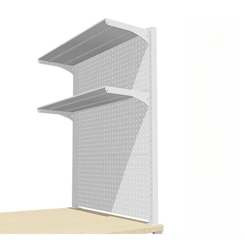 Desktop hole board shelf Learning desk Clip-on wrought iron multi-layer shelf No punching clip table bookshelf