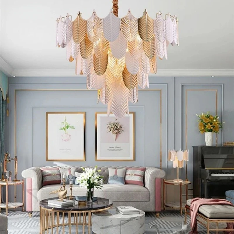 Luxury Led Crystal Chandelier - Ceiling Light For Living Room Bedroom Dining Room | Retro Modern Pendant Lighting Fixture