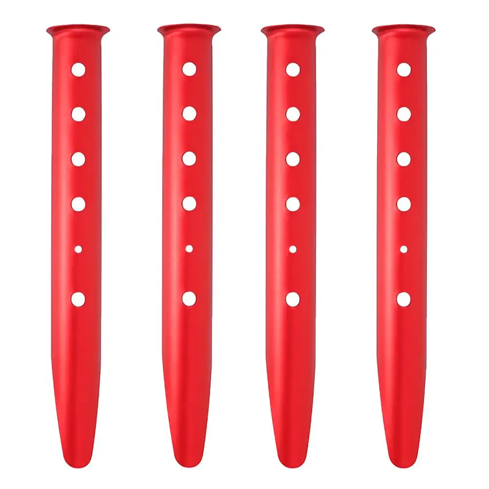 

Колышки для палатки Snow & Sand — нержавеющие алюминиевые U-образные колышки для палатки (красные)