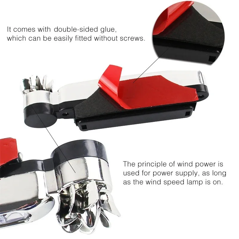 2Pcs Car LED DayTime Running Light Wind Powered LED Floodlights Auxiliary Lighting Motorcycle Lamp Automobile Day Time Headlight