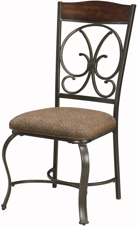 Dining Chair with Cushion, 4 Count, Brown