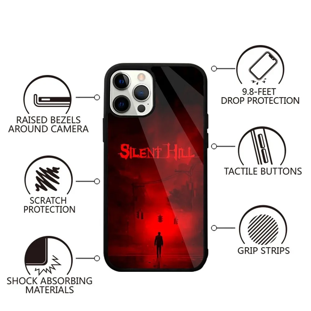 Horror Games Silent Hill Phone Case Strong Magnetic For IPhone 16,15,14,13,Pro,Max,Plus,11,12,Mini For Magsafe Wireless Charging