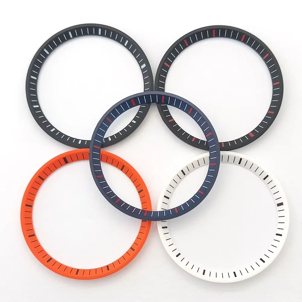 32.5mm-27.5mm Watch Ring Plastic Watch Chapter Ring Various Colors Fits SKX007 SKX009 NH35/NH36 Case Watch Parts Watch Accessori