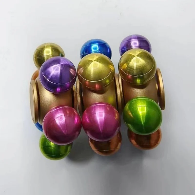 面白いメタルハンドスピナー、フィジェットトイ、ストレス解消、指先ジャイロスコープ、EDC、クールなグッズ、大人向け、不安解消おもちゃ