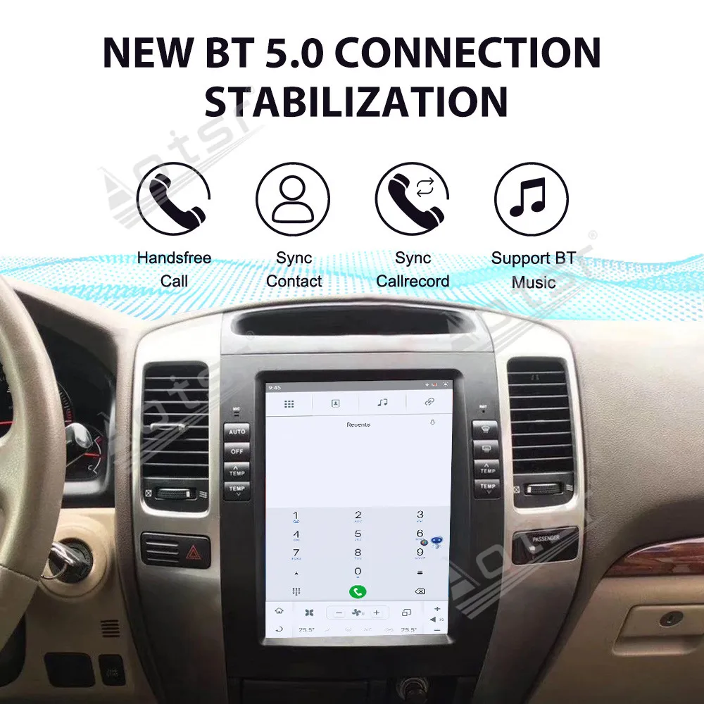 2025,10.4 ''أندرويد 13 لتويوتا برادو 2002-2009 شاشة سيارة تعمل باللمس الملاحة Carplay راديو السيارة DSP مشغل وسائط متعددة كوالكوم #5