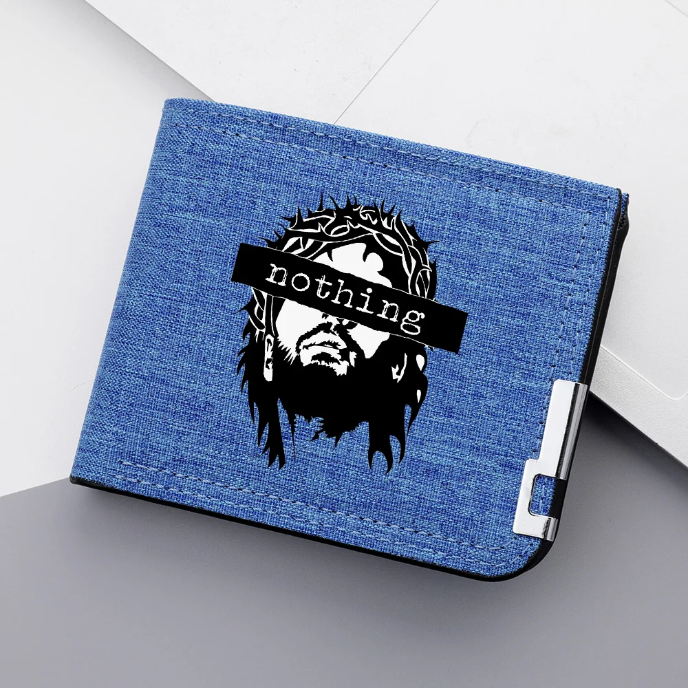 محفظة رجالية كاجوال عصرية كرتونية هيب هوب وحامل بطاقات الائتمان وحقيبة تخزين محمولة مع سحاب - هدية لصديقك