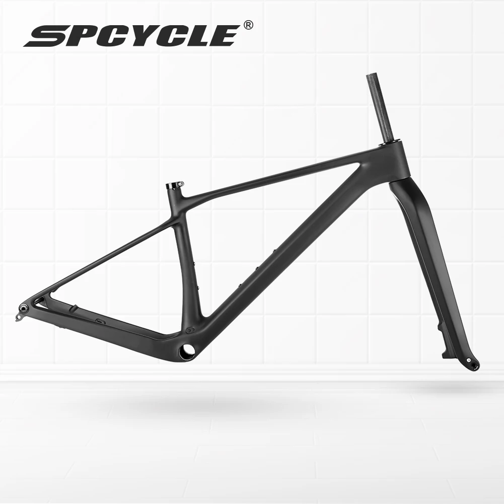 

2024 New Carbon MTB Frame 29er Full Hidden Cable UDH Hanger Hardtail Mountain Bike Frameset With 110x15mm Boost Carbon Fork