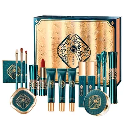 Mackup Set 16 Piece of Cosmetics Full Set Setting Powder Eyeshadow Lipstick Combination Christmas Valentine's Day Birthday Gift