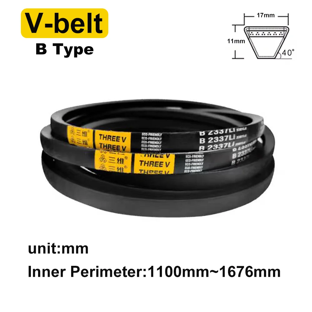 

V-belt B Type Triangle Belt Industrial Agricultural Equipment Transmission Belt B1100mm-B1676mm