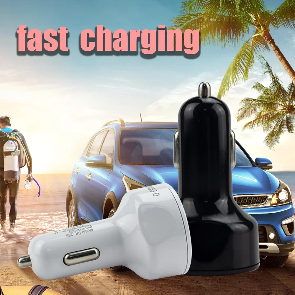 4Ports USB Car Charge 35W Mini Fast Charging for IPhone 11 Xiaomi Huawei Mobile Phone Charger Adapter Cargador Coche Usb