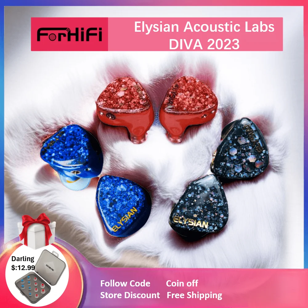 

Elysian Acoustic Labs DIVA 2023 6 BA Drivers IEMs In-Ear Monitors Earphone 3-Way Rotating Tuning Switch Signature Series Ares S