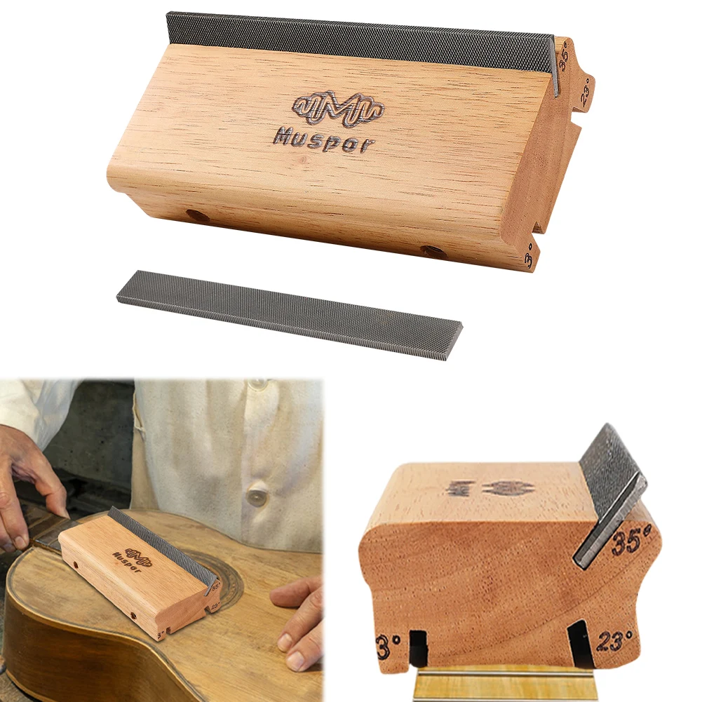 

Фреза для фингерборда с углом заточки 3/23/35 градусов, из цельного дерева, для придания коронованных краев гитарным ладам, многофункциональная, для обработки концов ладов гитар и бас-гитар